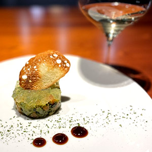 ホタテとサーモンのタルタル